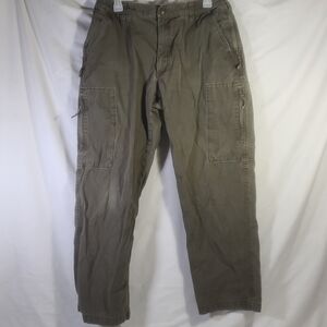 5.11 Tactical Series Men's Green Canvas Work Wear Pants 100% Cotton 34x32